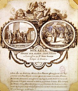 Il miracolo di Marie-Anne Pollet, c.1741 da French School