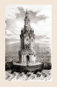 Il faro originale del XVII secolo di Cordouan, vicino alla foce dell