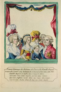 Il popolo di Parigi rende il primo tributo alla famiglia reale, mercoledì 7 ottobre da French School
