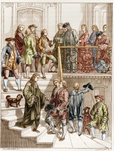 I filosofi del XVIII secolo nella scala di Voltaire da French School