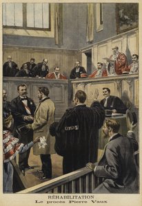 La riabilitazione di Pierre Vaux, Francia, 1897 da French School
