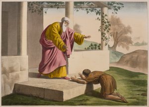 Il ritorno del figliol prodigo, illustrazione da un catechismo L