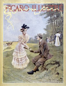 La caccia al tiro - in "Figaro illustrato" da French School