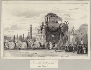 Il funerale di stato di Napoleone Bonaparte da French School