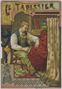 Il tappezziere, c.1900 da French School