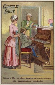Il giovanissimo Mozart mostra i suoi talenti musicali da French School