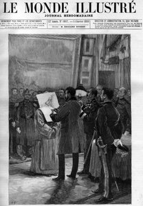 La visita del Presidente Sadi Carnot (1837-1894) al Val de Grace - in "Il Mondo Illustrato" - nel 1888 da French School
