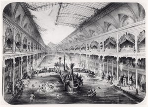 Il ginnasio acquatico degli Champs-Elysees a Parigi, 1847