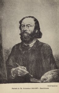 Theodore Rousseau, pittore francese (litografia)