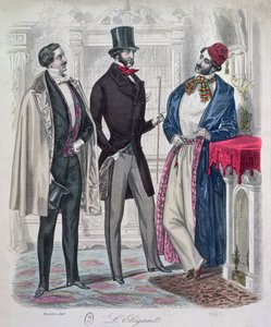 Tre giovani eleganti, dicembre 1848