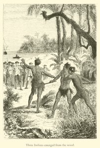Tre indiani emersi dal bosco