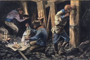 Tre minatori sepolti vivi in America, dal giornale 