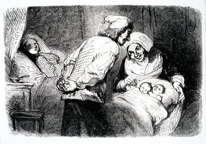Pagina del titolo di La piccola Fadette di George Sand, 1852 da French School