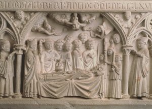 Tomba del Vescovo Radulphe (m.1266), (dettaglio) da French School