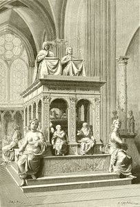 Tomba di Luigi XII e Anna di Bretagna a Saint Denis da French School