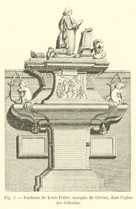Tomba di Louis Potier, marchese di Gevres, nella chiesa dei Celestini da French School