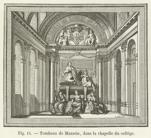 Tomba di Mazzarino, nella cappella del collegio