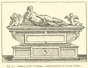 Tomba di Mme de Birague, a Sainte-Catherine du Val des Ecoliers da French School
