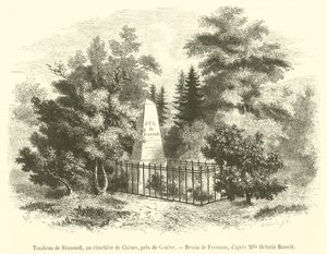 Tomba di Sismondi, al cimitero di Chenes, vicino a Ginevra da French School