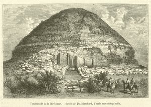 Tomba detta della Cristiana (incisione) da French School