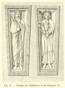 Tombe di Childeberto e Chilperico I da French School