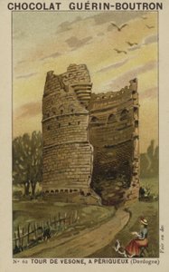 Torre di Vesone, a Perigueux, Dordogne da French School