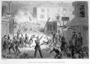 Presa delle barricate di La Villette (26 giugno 1848) - in "Fasttes de Gardes nationales de France"