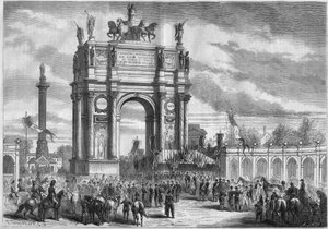 Trasformazioni di Parigi sotto il Secondo Impero, Parigi Haussmann: arco di trionfo all