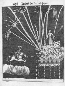 Trattato dei falò, illustrazione da Pratique de la Guerre di Francois Malthus, Parigi, 1656 da French School