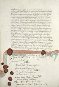 Trattato di Westfalia, firmato a Munster, 24 ottobre 1648 da French School