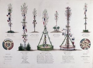 Alberi della Libertà piantati a Parigi nel 1848 da French School