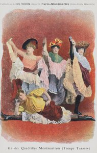 Ballerini della Troupe Tabarin al Bal Tabarin (litografia a colori)