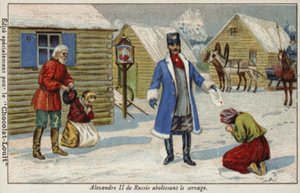 Lo zar Alessandro II di Russia abolisce la servitù della gleba