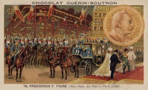 Lo Zar Nicola II di Russia in visita a Parigi
