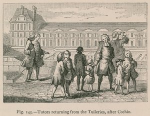 Tutor che tornano dalle Tuileries da French School