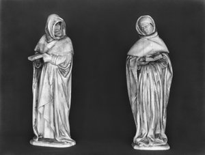 Due piangenti, dalla tomba di Duc Jean de Berry (1340-1416) c.1450-53 (alabastro)