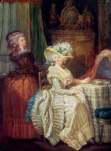 Due donne a un comò da French School