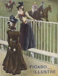 Due donne ben vestite a un ippodromo