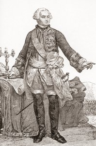 Ulrich Frédéric Woldemar, Conte di Lowendal, 1700-1755. Soldato e statista francese di origine tedesca. Da Les Heures Libres pubblicato nel 1908 da French School