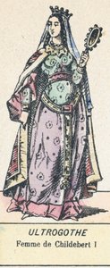 Ultrogota, moglie di Childeberto I da French School