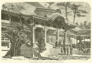 Un tempio buddista a Nagasaki da French School