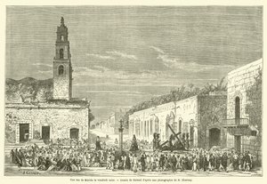 Una strada di Merida il venerdì santo da French School