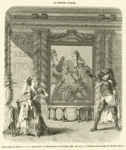Una scena di Zemire e Azor, opera-balletto di Marmontel e Gretry, rappresentato nel 1771 da French School