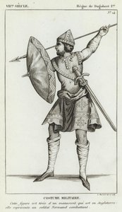 VII Secolo, Regno di Dagoberto I, Costume Militare da French School