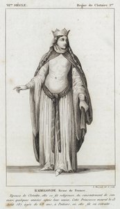 VI secolo, regno di Clotario I, Radegonda, regina di Francia da French School