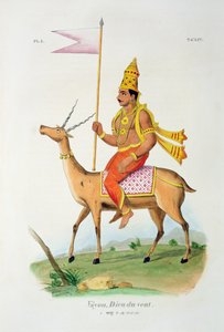 Vayu, inciso da C. de Motte (1785-1836) da French School