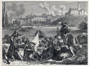 Guerra di Vandea (1793-1796): i Vandeani, sconfitti nella battaglia di Cholet, tornano alla Loira il 18 ottobre da French School