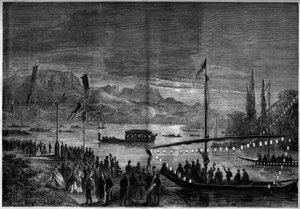 Festa veneziana sul Lago di Annecy in occasione della visita di Napoleone III e dell