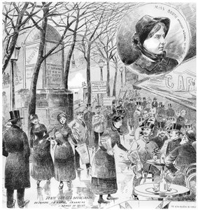 Vendita sui boulevard del giornale En avant da French School