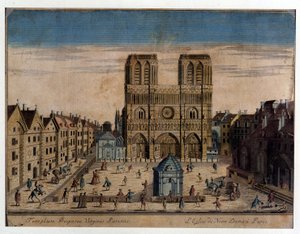 Veduta di Notre Dame a Parigi
